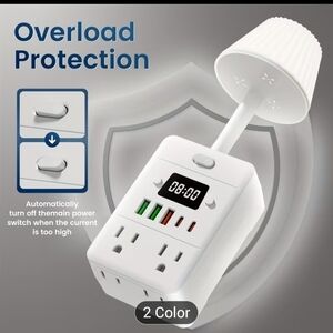 Smart Power Strip with Timer and USB Ports